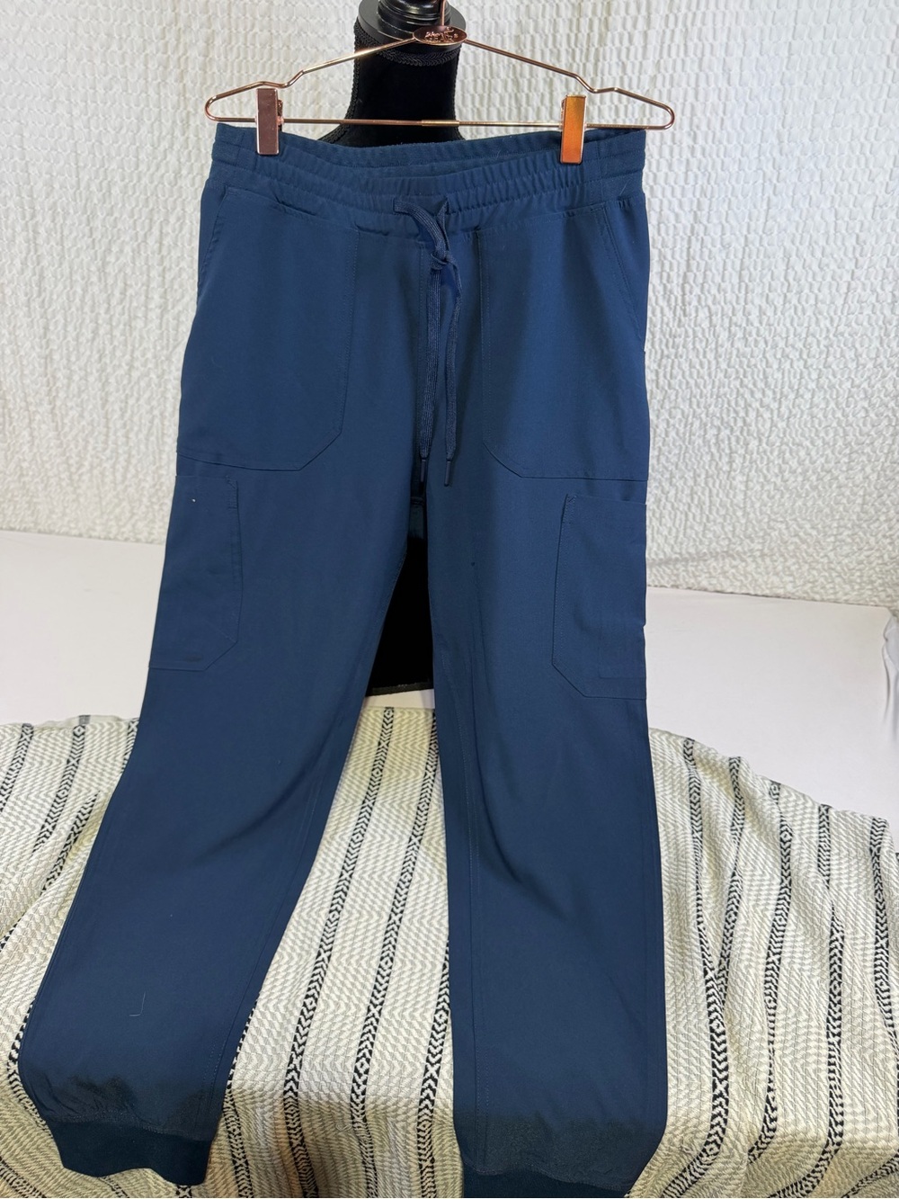 Carhartt Navy Blue Drawstring Work Jogger Pants